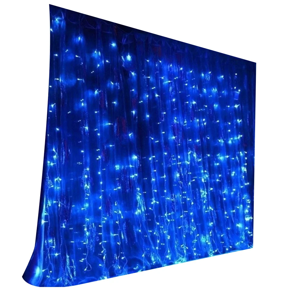 3x3 метра 300 светодиодный ная Гирлянда занавеска фонарь для стены свадебная