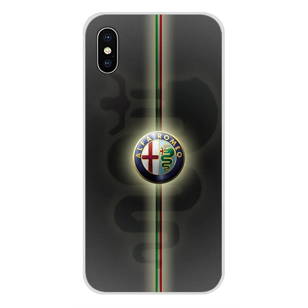 super car alfa romeo logo transparent soft shell cases for apple iphone x xr xs 11pro max 4s 5s 5c se 6s 7 8 plus ipod touch 5 6 free global shipping