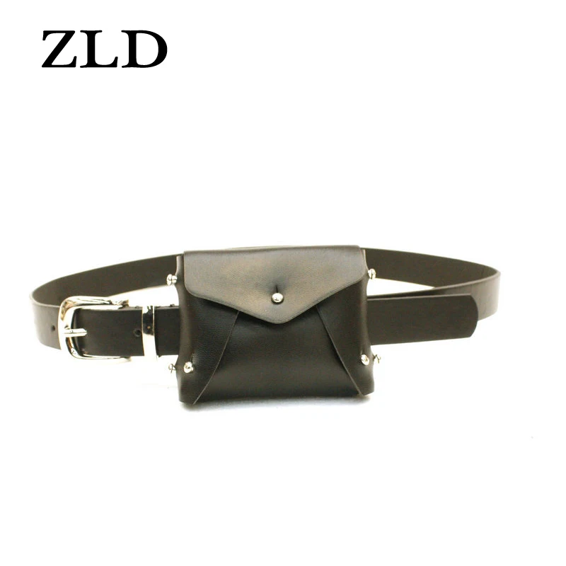 ZLD сексуальные декоративные женские карманы с пряжкой язычком модные платья