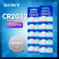 50pcs for sony cr2032 cell coin button batteries dl2032 cr 2032 kcr2032 5004lc ecr2032 3v lithium battery for watches led light
