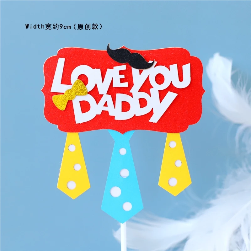 День отца лучшая папочка акриловый торт Топпер для папы Рождения украшения