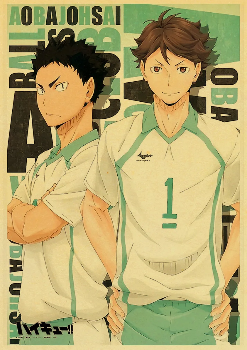 Винтажное Японское Аниме Haikyuu! Ретро постер крафт бумага высокое качество