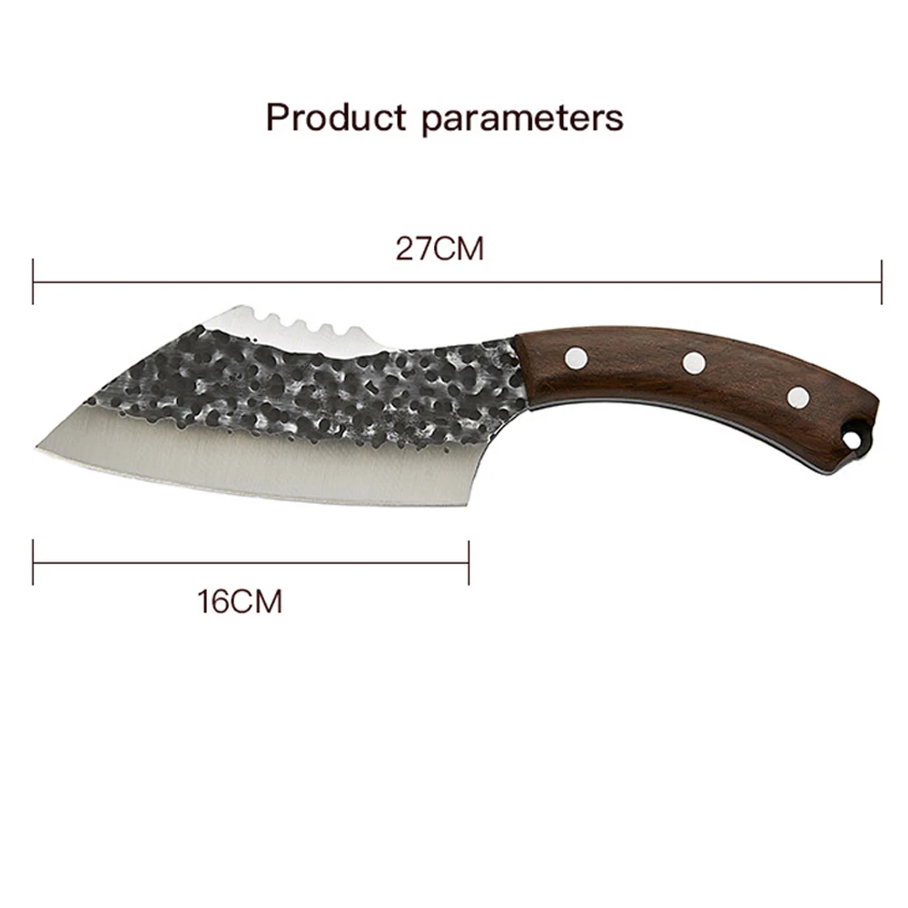 

Chef Knife Forged Stainless Steel Kitchen Knives for Meat Bone Fish Vegetables Outdoor Camping Slicing Cleaver Butcher Knife