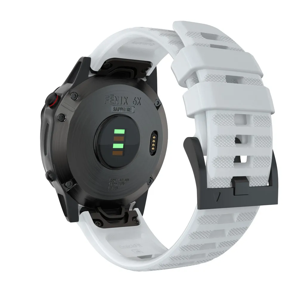 22 мм спортивный силиконовый ремешок для наручных часов Garmin Fenix 5X 5 5S плюс 6X 6 6S/Pro/3 HR