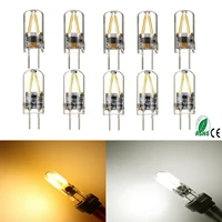 5pcs mini g4 cob led filament light bulb 3w 12v replace 15w halogen lamp clear glass chandelier spotlight bombillas lampara