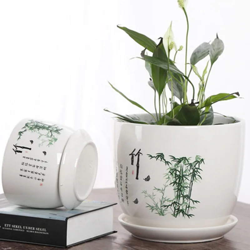 Керамический цветочный горшок креативный китайский стиль Экстра большой