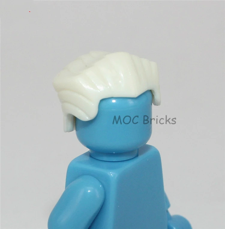 1002A 10 шт./лот кубики Moc DIY фигурки части мужские волосы Мини Аксессуары для кукол развивающие строительные блоки игрушки для детей рождественские подарки - Цвет: 1002A