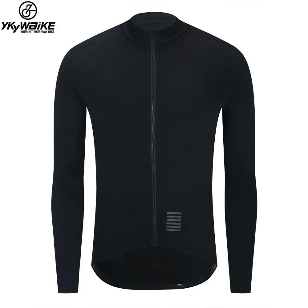 

YKYWBIKE Mens Winter Thermal Cycling Jacket MTB Bike Coat Bicycle Clothing Long Sleeve Cycling jerseys Ciclismo Jackets black