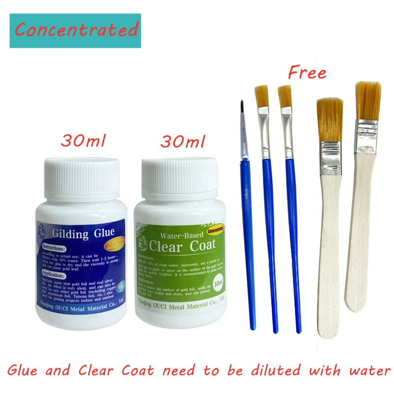 Золоченый клей листы золотой фольги для искусства бумажный порошок Золотой лист