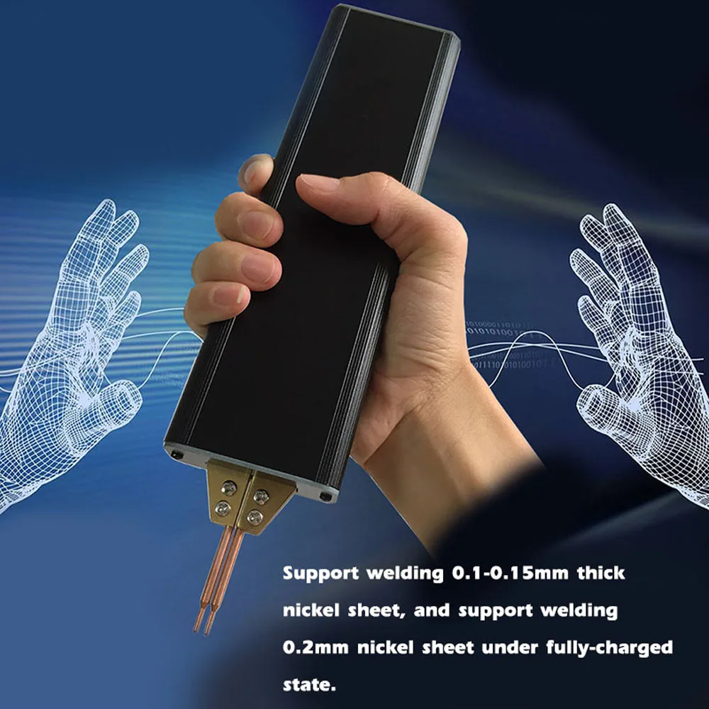 

Портативный точечный сварочный аппарат Handhled с литиевой батареей 5 В, 5 скоростей мощности, регулируемая поддержка, 0,1-0,2 мм, никелевый лист