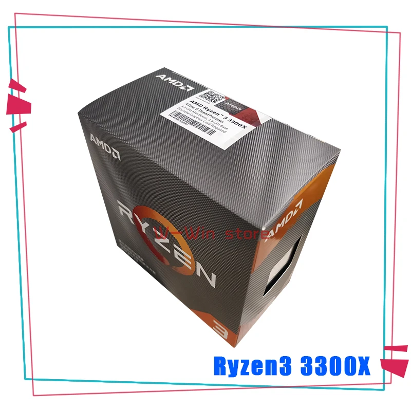 Процессор AMD Ryzen 3 3300X R3 8 ГГц четырехъядерный Восьмиядерный процессор 65 Вт L3 = 16 м