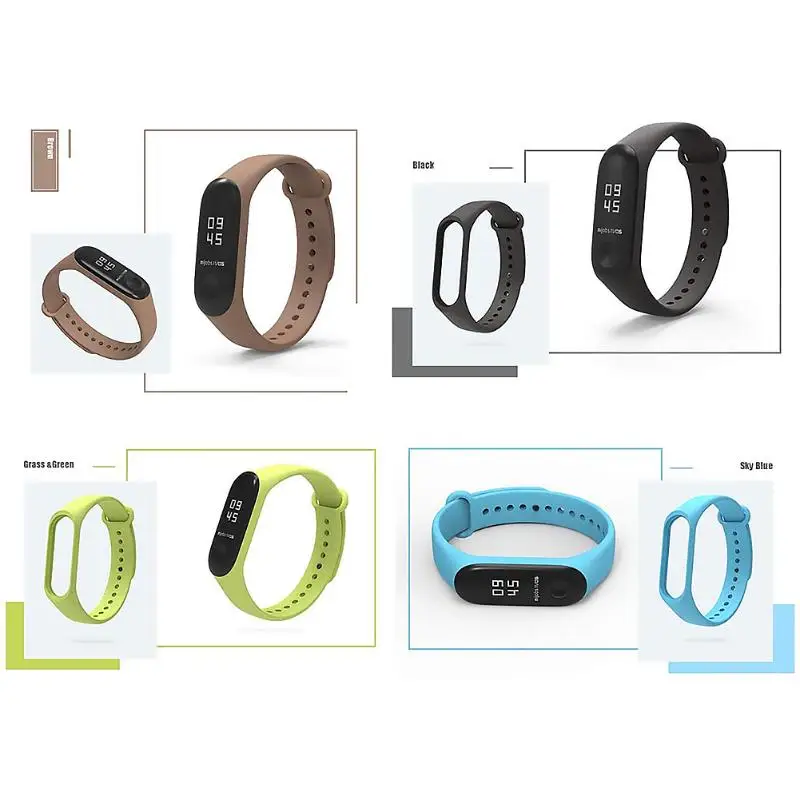 1 15X ремешок для часов резиновый на запястье мягкий спортивный браслет из