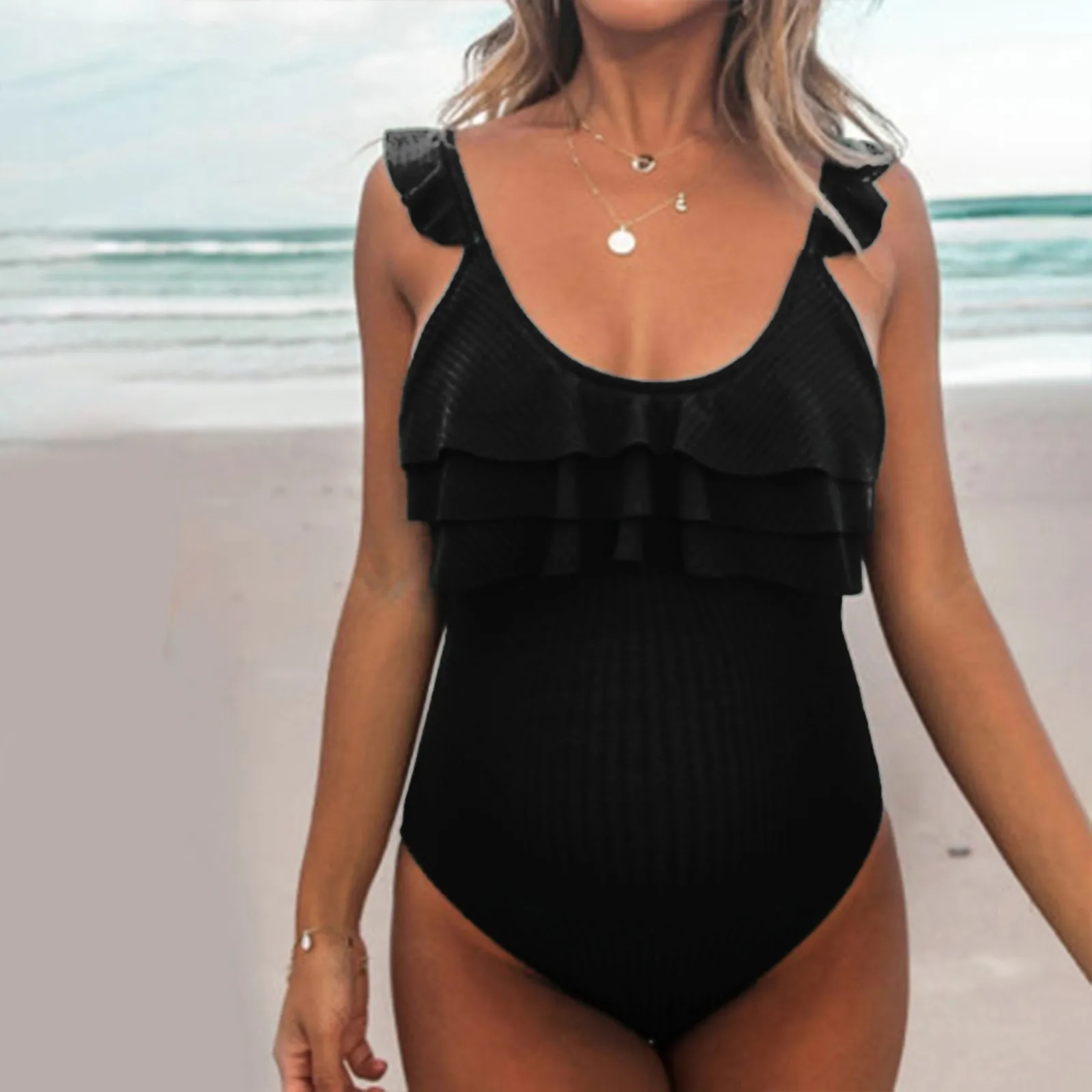 Купальник Traje De Bano Mujer 2021 Для женщин Цельный беременности и родам Купальники