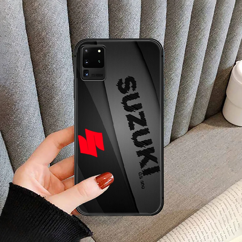 

Luxury SUZUKI Car Logo Phone case cover for For SamSung Galaxy S Note 7 8 9 10 20 Uitra Plus E Lite black black Etui painting
