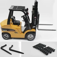 huina toys 1577 110 8ch alloy rc forklift truck crane truck construction car vehicle toy with sound light workbench lift rtr rc