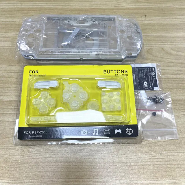 Высококачественный корпус чехол для PSP 2000 запасные части с полными кнопками и