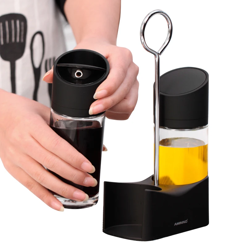 AMINNO кухонная банка для специй стеклянные бутылки с контейнером стеллаж хранения