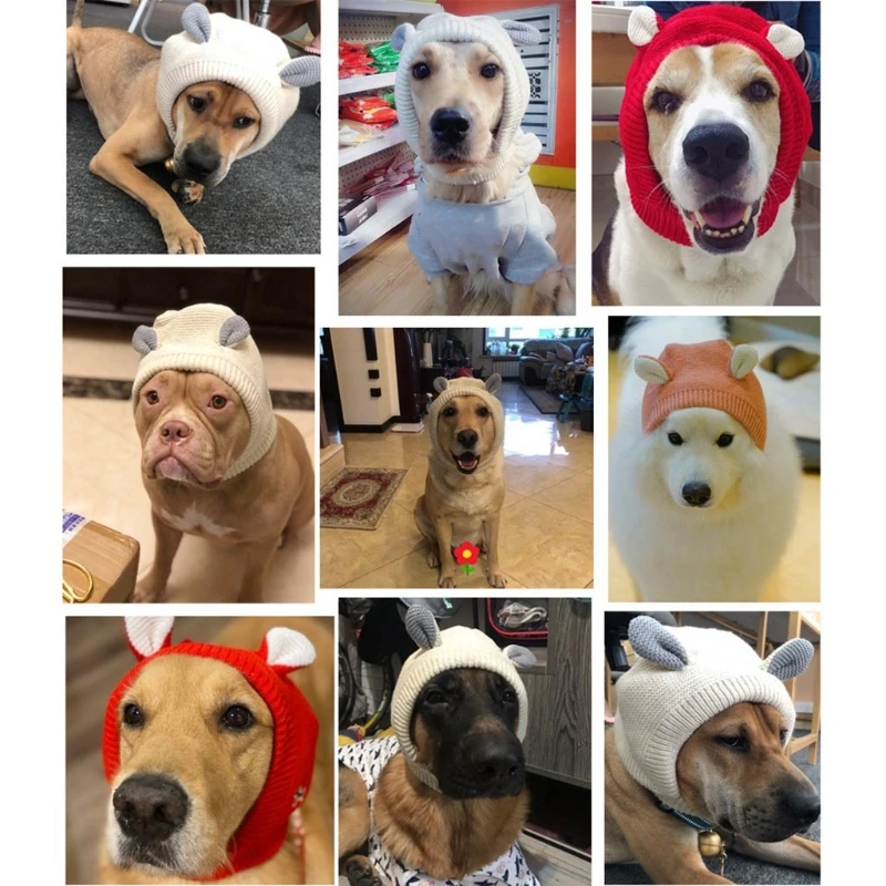 

Новинка 2022, шапка с тихими ушами для больших собак, уход за тревогой, наушники для собак, защита ушей