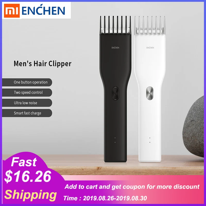 ENCHEN триммер для волос USB быстрая зарядка электрическая машинка стрижки две