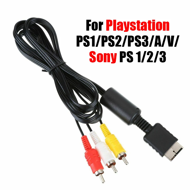 2020 Лидер продаж 1 шт. OEM 6 футов RCA AV ТВ Аудио Видео стерео кабель для Playstation PS1 /PS2 / PS3