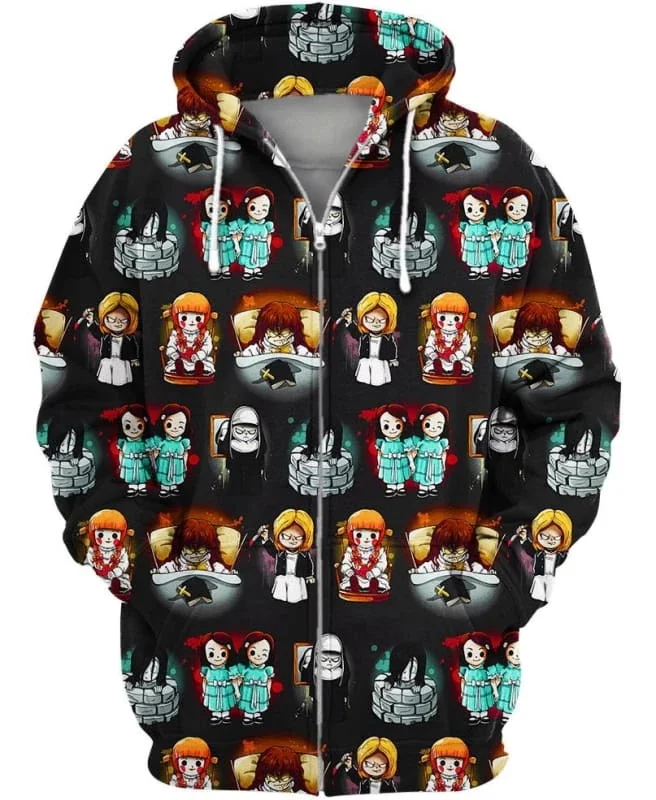 

PLstar Cosmos horror movies Horror Girls 3d hoodies/Sweatshirt Winter autumn long selvee Harajuku streetwear