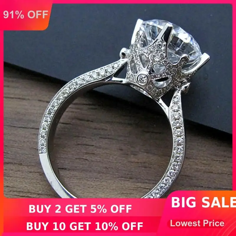 Choucong фирменный дизайн Женские Ювелирные изделия 3ct 5A циркон Cz Стерлинговое