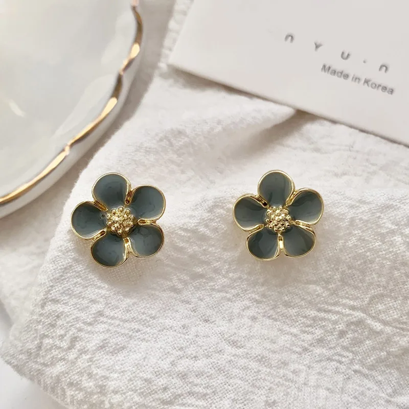 Модные темпераментные серьги капельки Джокера из свежего гороха с зеленой