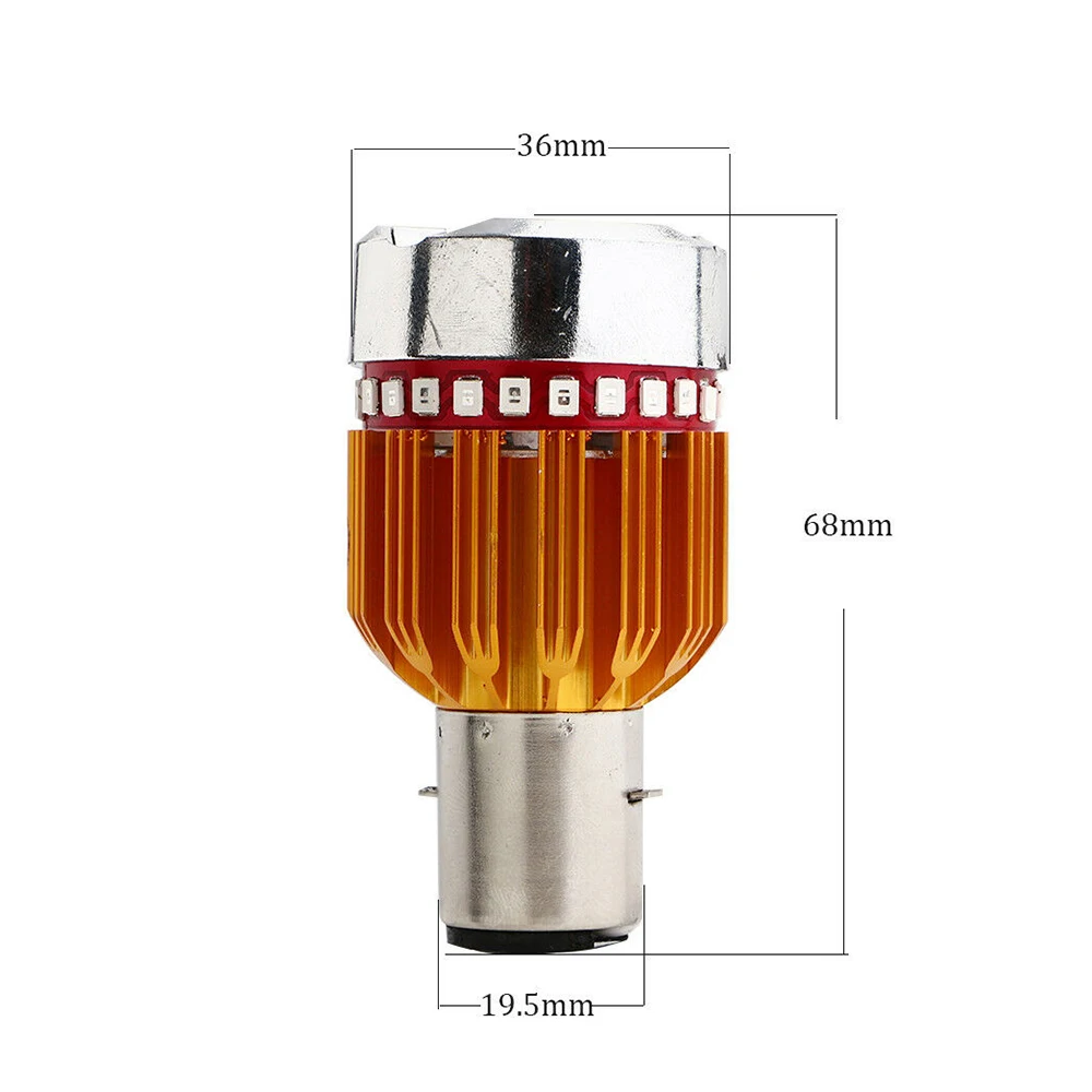 Светодиодный RGB Стробоскоп для мотоцикла BA20D светильник головы велосипеда/мопеда