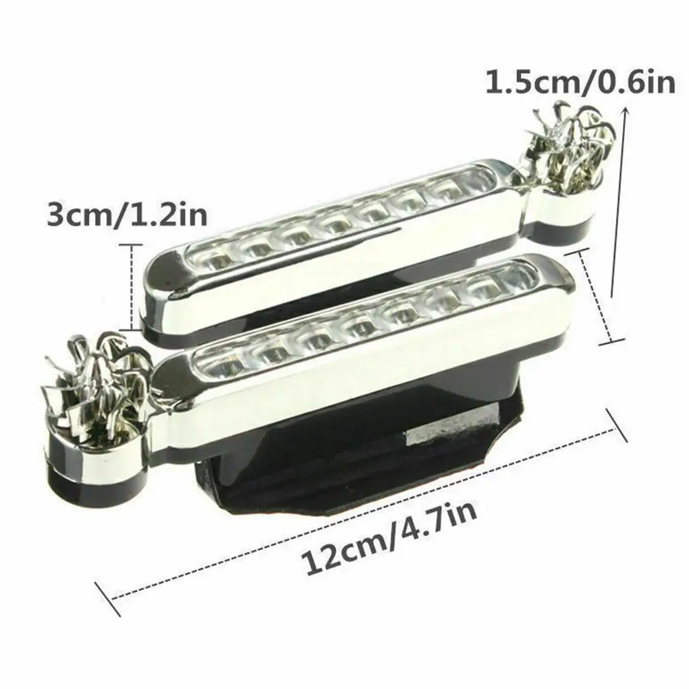 Yiwa светодиодный без проводки ветряные Автомобильные дневные ходовые огни авто