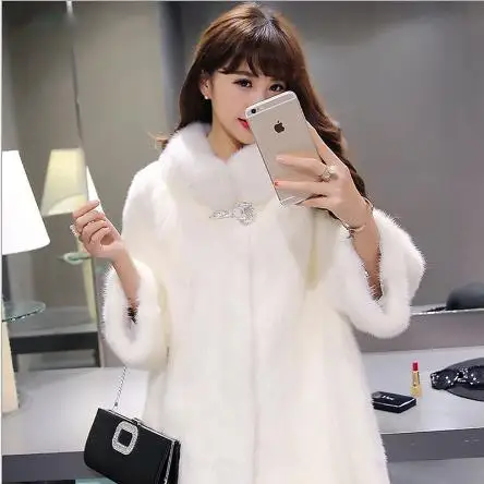 Женское пальто из искусственного меха Clobee винтажная верхняя одежда сезона 2022