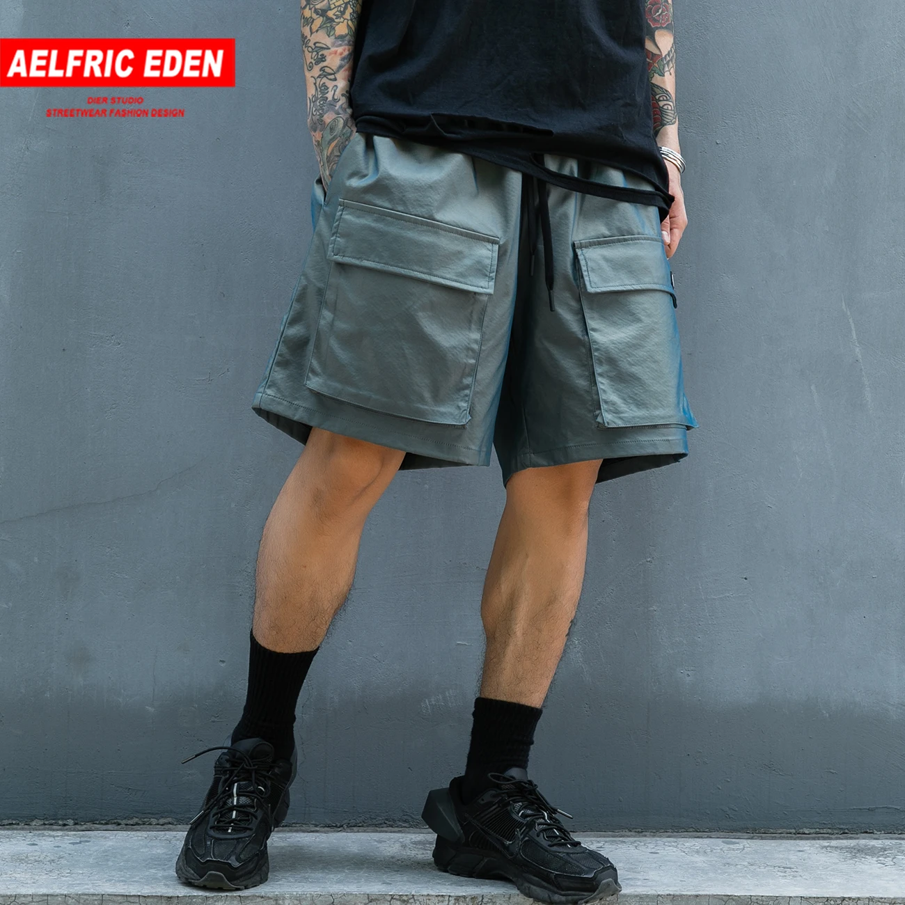 Светоотражающие шорты в стиле пэчворк с карманами бриджи для бега уличная одежда