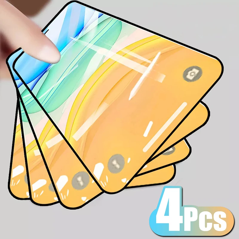 

4 шт., полное покрытие, Защитное стекло для iPhone 13 12 11 Pro X XR XS Max, закаленное защитное стекло для iPhone 7 8 6 Plus