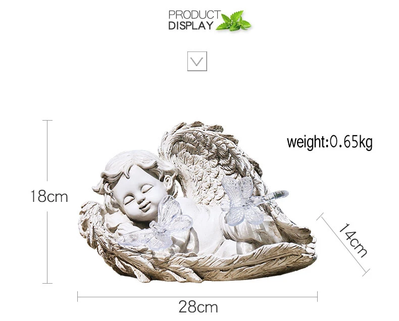 

Creative Solar Dream Angel Night Automatic Illumination Decoration Boy Decoration Light Garden Sculpture Crafts Gift