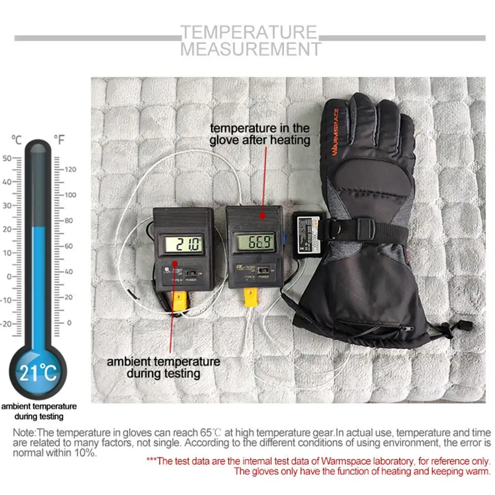 

Touch Screen Heated Motorcycle Gloves 3 Speed Temperature Electric Heated Gloves 3600mAh Battery Waterproof Heated Gloves Gants