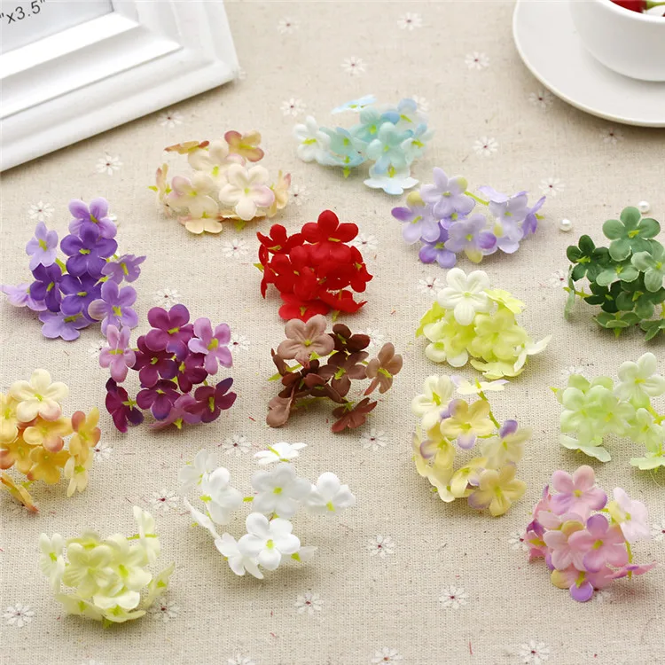 Искусственная Гортензия Цветочная головка для свадьбы Настенная фотография