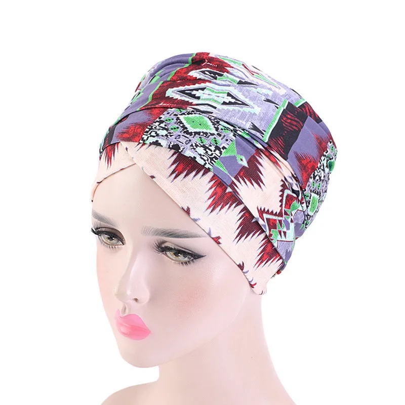 Хиджабы Helisopus с этническим принтом женская мусульманская Бандана длинным