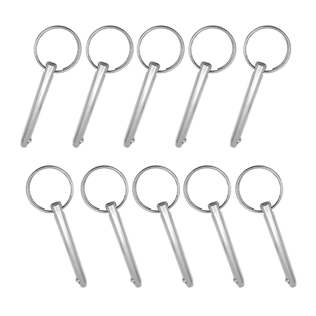

10pcs 316 Stainless Steel Quick Release Pin 5/16" For Boat Top Deck Hinge