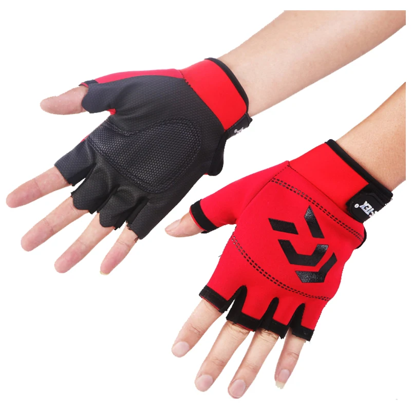 Перчатки для рыбалки на открытом воздухе с тремя пальцами солнцезащитные