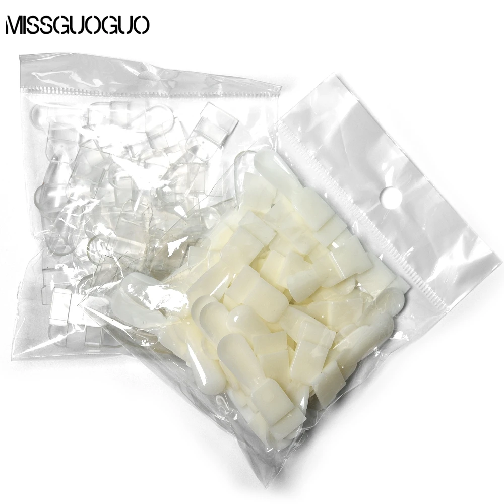 36pcs Detachable False Nail Tips Nature Clear Finger Full Card Art Display Practice Acrylic UV Gel Polish Showing Shelf | Красота и
