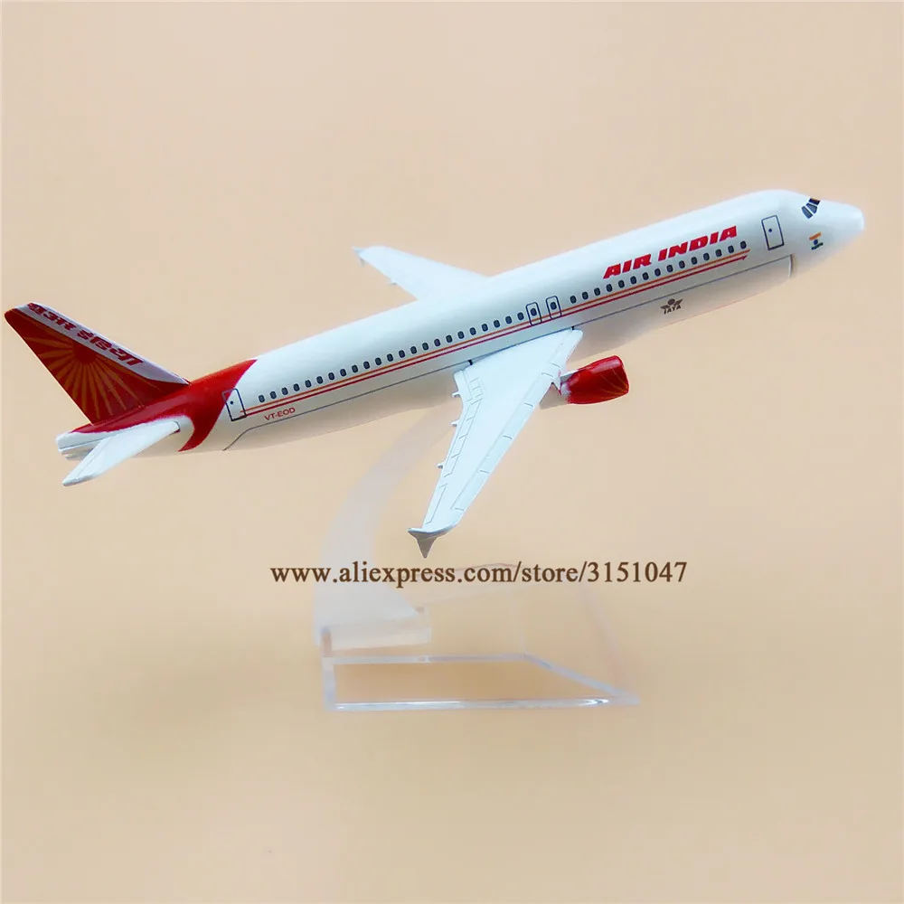 16 см Air India A320 Airbus 320 Airlines модель самолета Модель сплав металлический самолет литье