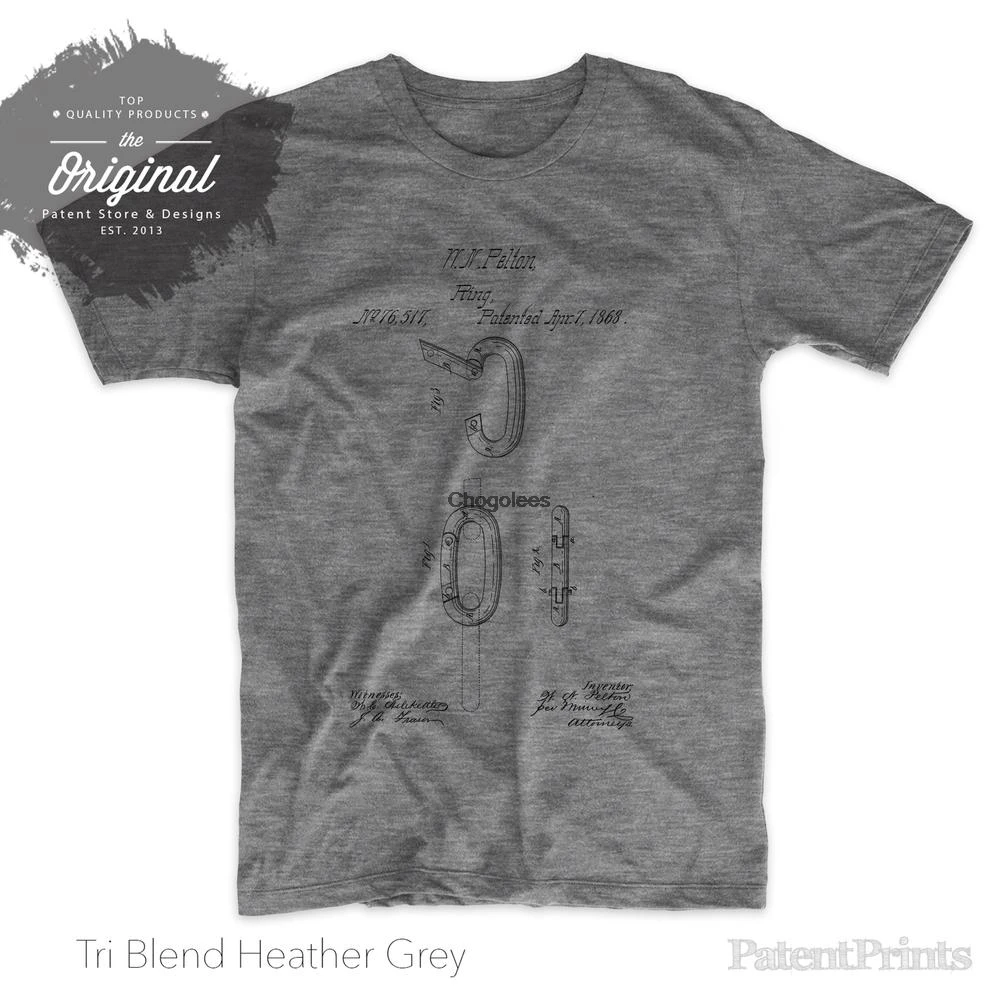 Кольцо с карабином 1868 запатентованная футболка подарок для улицы оборудование