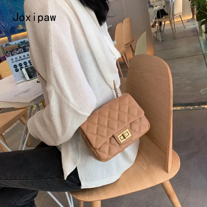 

Korean Style Pu Leather Women's Handbag Purse Ladies Messenger Shoulder Bag Chain Mini Mobile Phone Bag