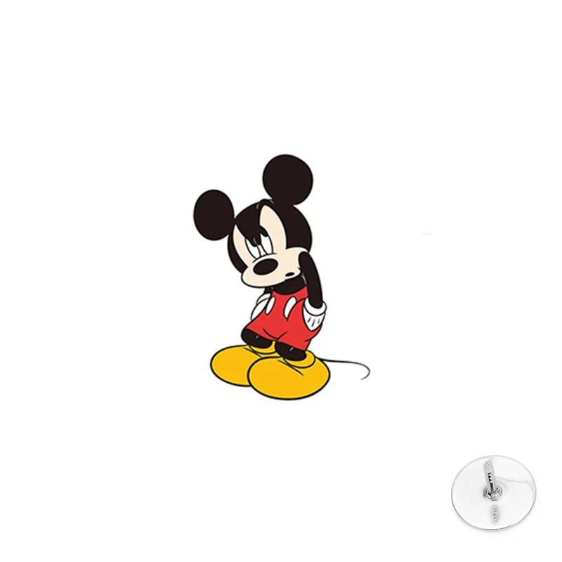 Заколка на лацкан Микки Маус и Дональд Дак | Украшения аксессуары