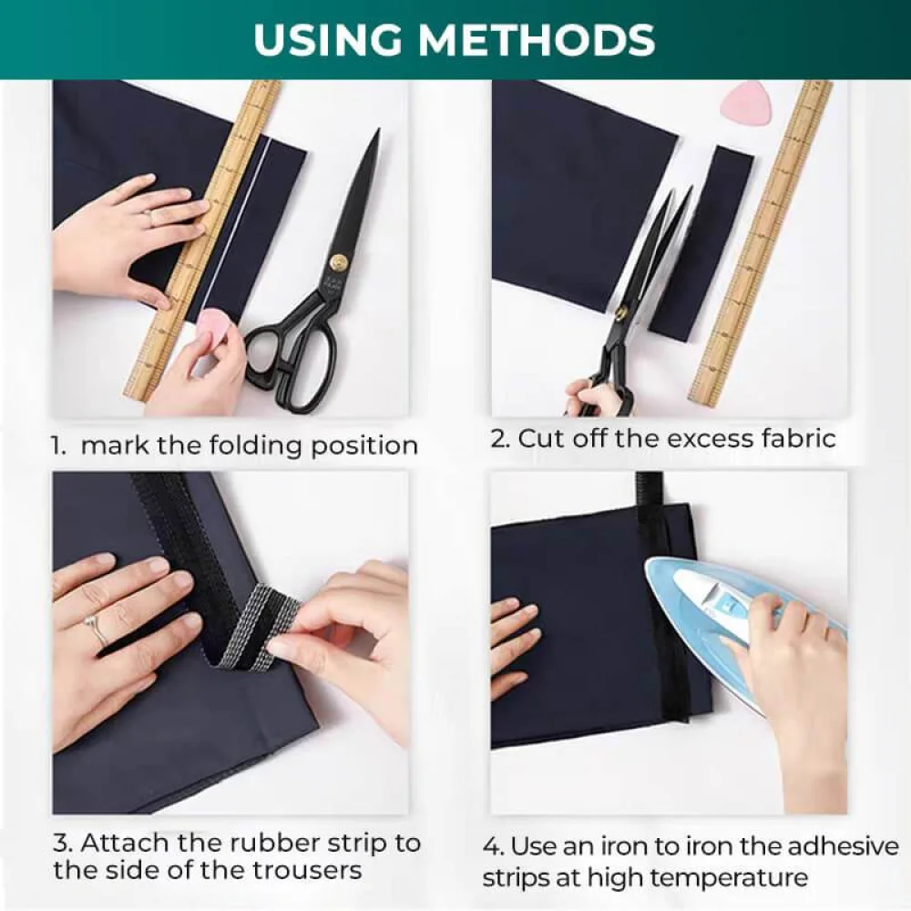 Pants Edge Shorten Self-Adhesive Mouth Paste Adhesive Hem At The of Trousers | Дом и сад