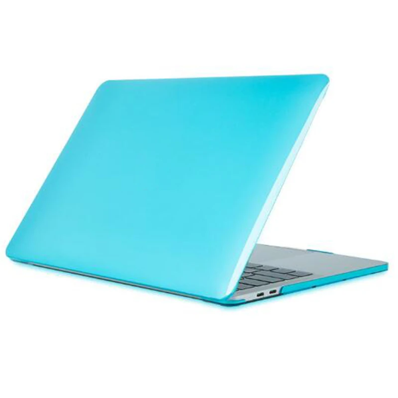 Прозрачный матовый жесткий чехол для Macbook аксессуары ноутбука однотонный Air New Pro