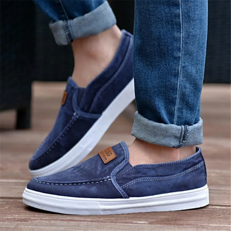 

New men shoes canvas solid color breathable comfortable lightweight fashion non-slip wear-resistant sneaker design men shoes