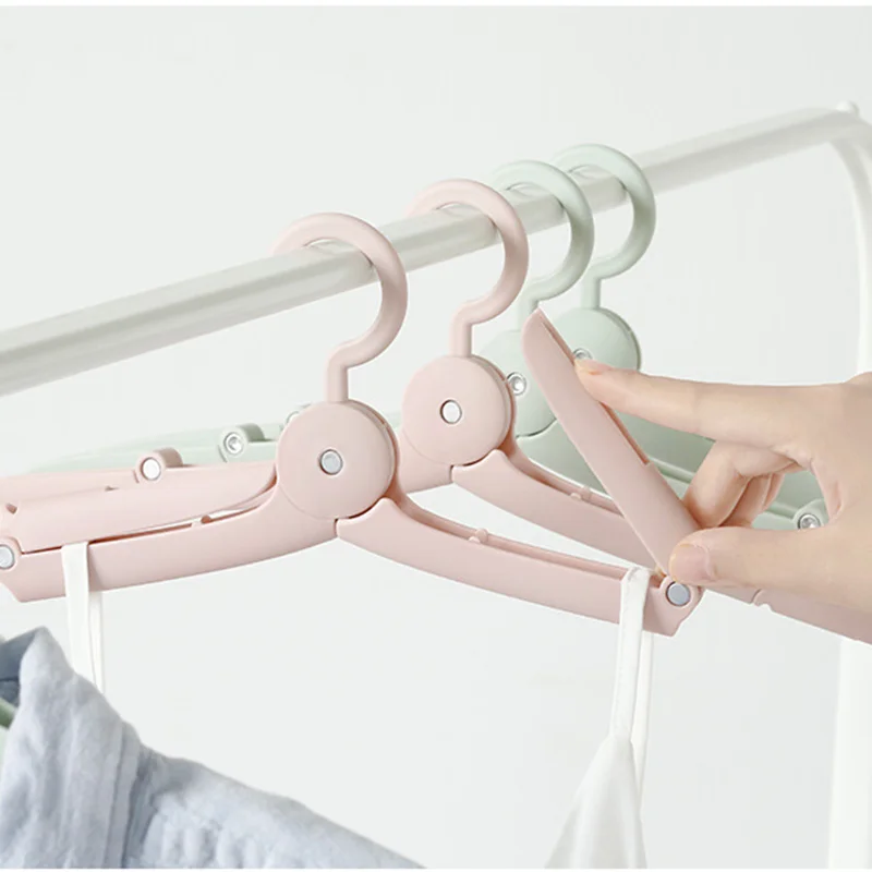 1pc Portable Fold Suppor Hangers For Multifunction Clothes Drying Rack Plastic Storage Travel | Дом и сад
