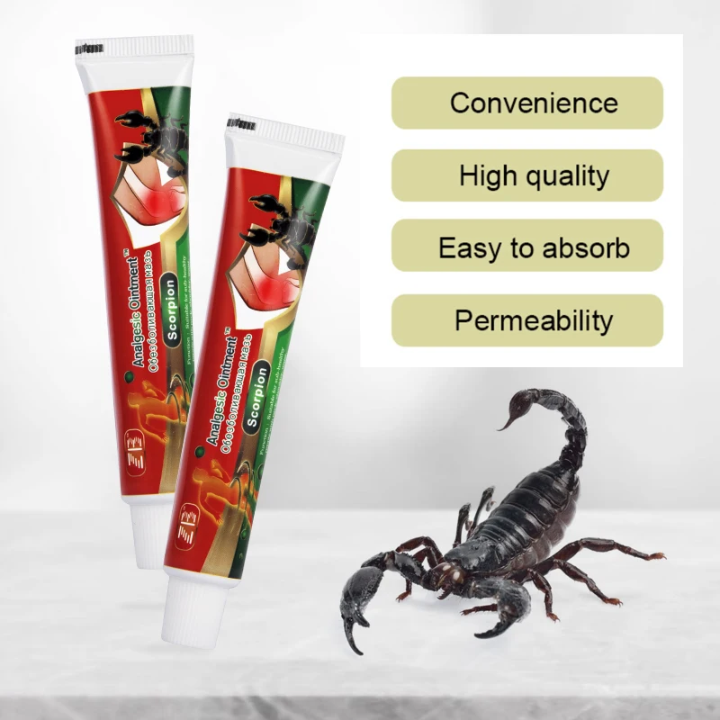1/2/3pcs Scorpion Venom Pain Relief Ointment Rheumatism Arthritis Joint Knee Back Muscle Analgesic Medical Treatment Cream 20g | Красота и