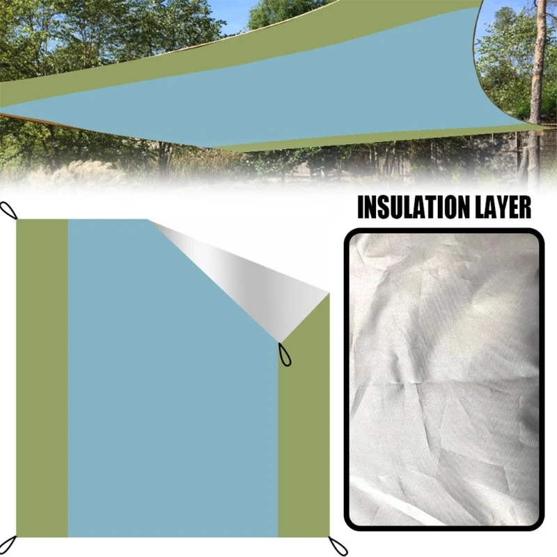

Summer Waterproof Heat-insulating Shade Cloth Sand-proof UV Protection Sunshade