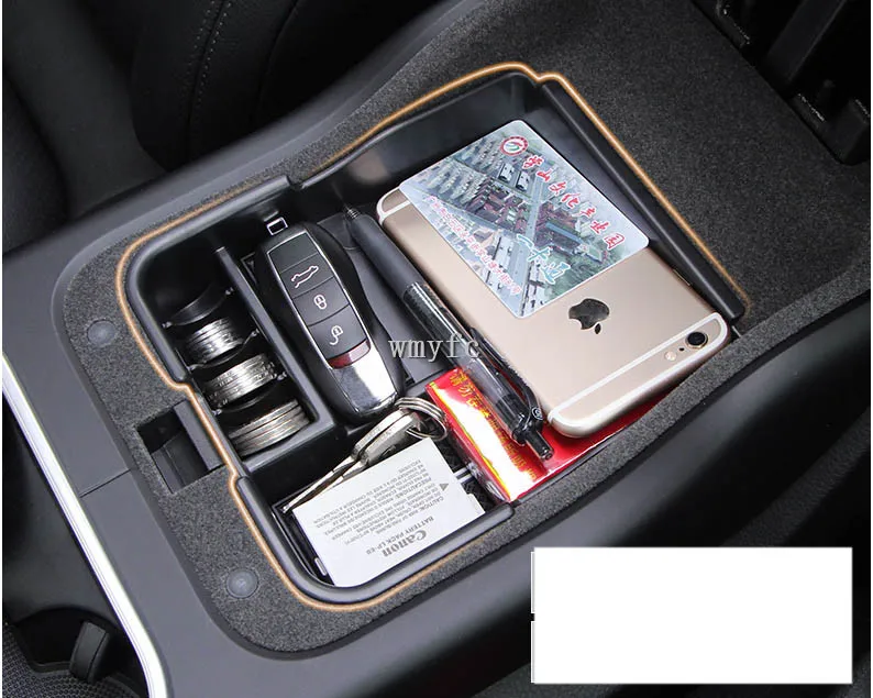 Подлокотник для хранения porsche cayenne panamera macan 2010 2011 2012 2013 2014 2015 2016 2017 2018 2019 2020 abs suede |